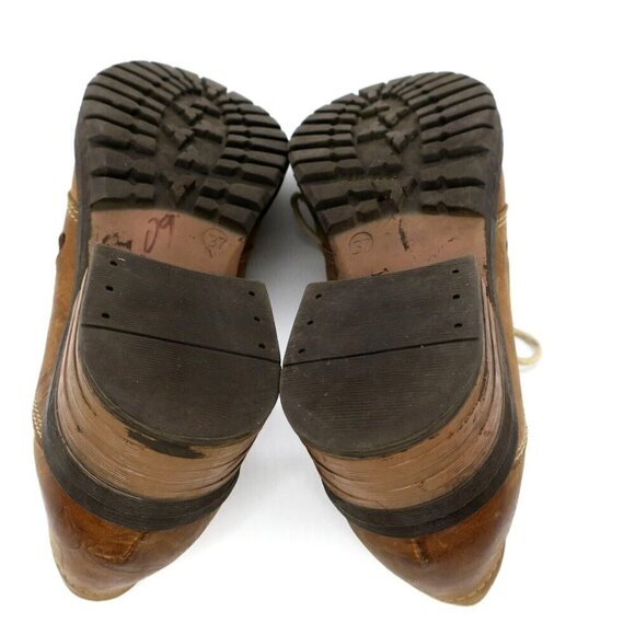 Dromedaris Oxford Laser Cut Chunky Shoes Kaya Leather Women's 37 | 7M US - Picture 5 of 5